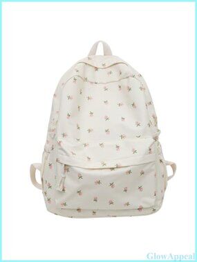 Floral Canvas Backpack Waterproof Rucksack Shoulder Bag Travel Daypack